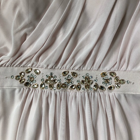 Adrianna Papell One-Shoulder Dress (Blush) - Picture 4 of 5